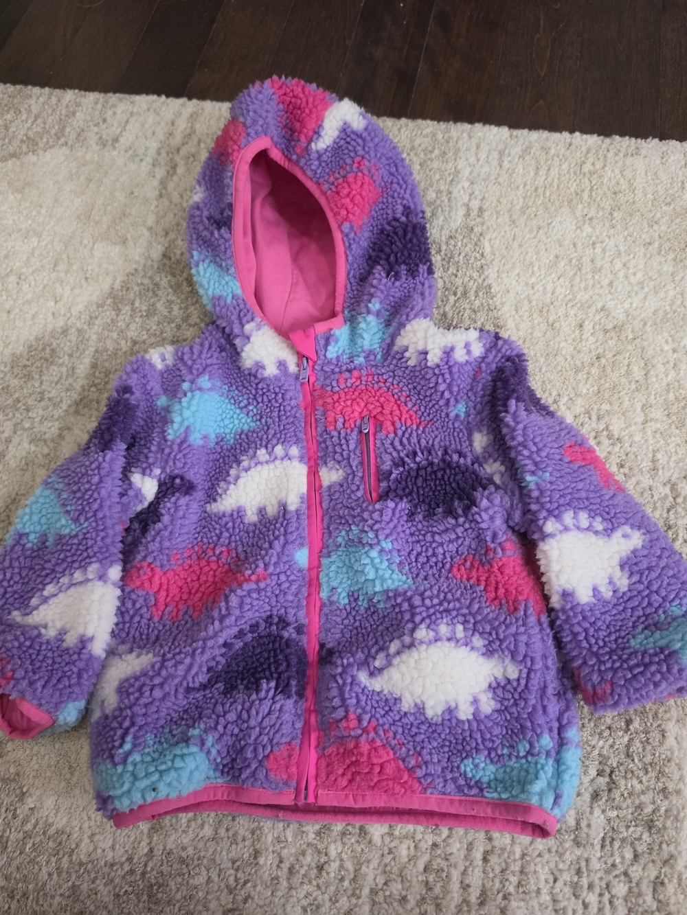 Jojo Maman Bebe Hooded Jacket Multicolored Dino Print